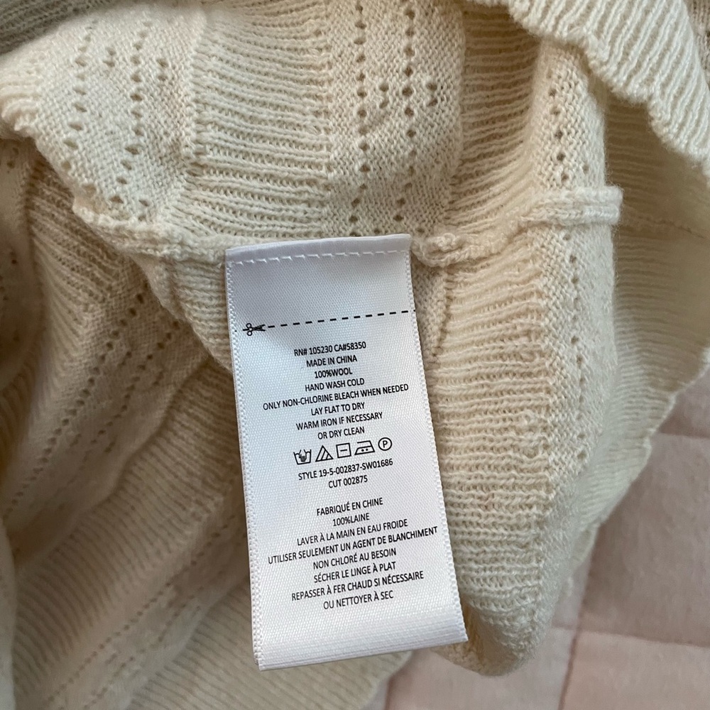 Joie Porcelain Knit V-Neck Top - Picture 3 of 3